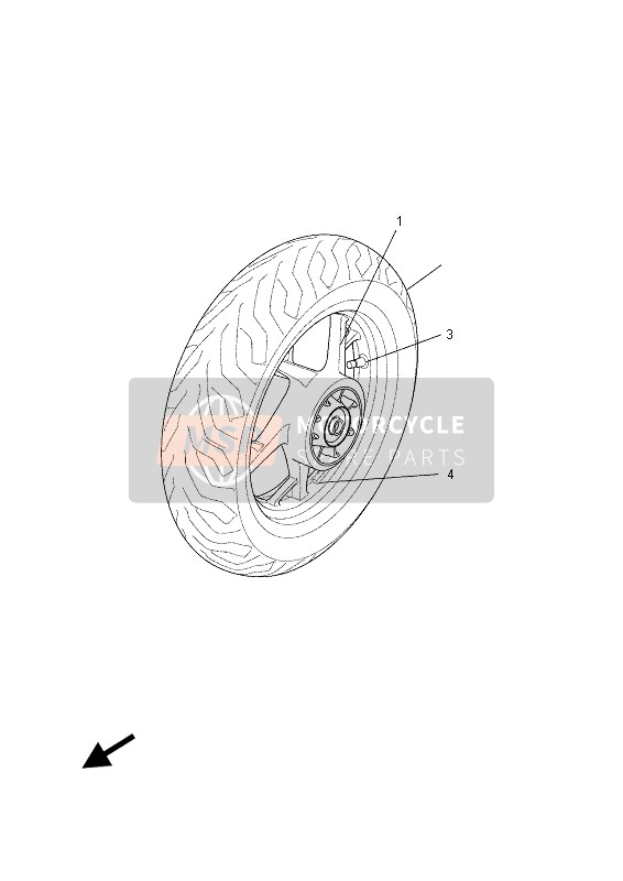 Roue arrière